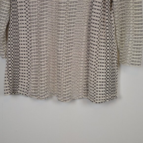 Tianello By Steve Barraza Womens L Pullover Textured Knit Stretch Tunic Top - Picture 3 of 9